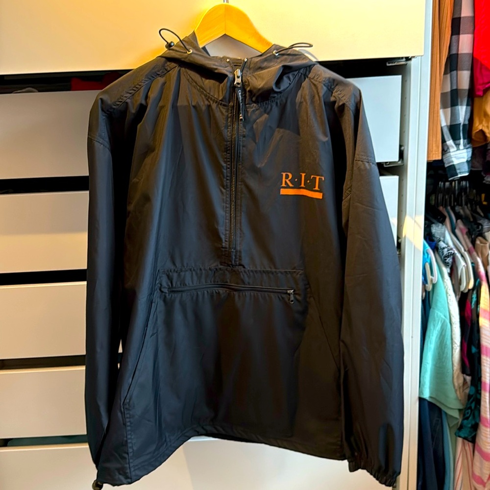 RIT windbreaker hoodie